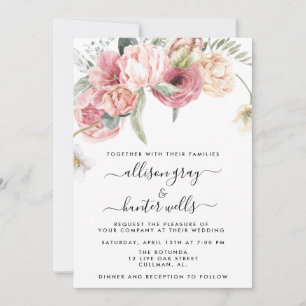 Floral Wedding Invitation Annabeth