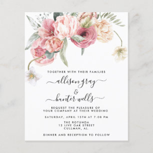 Floral Wedding Invitation   Annabeth