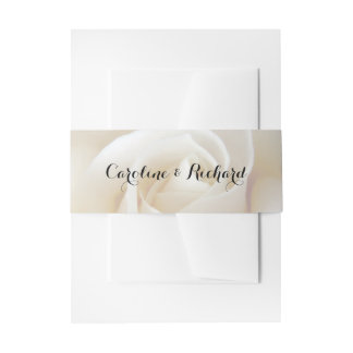 Floral Wedding Invitation Belly Bands Band