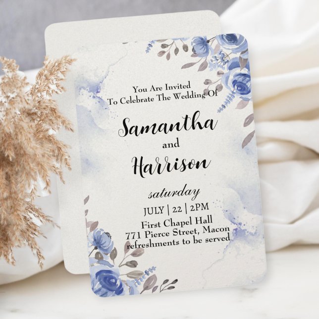 floral wedding invitation card (Creator Uploaded)