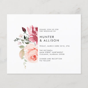 Floral Wedding Invitation Flyer