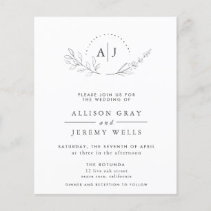 Floral Wedding Invitation Flyer