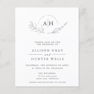 Floral Wedding Invitation Flyer