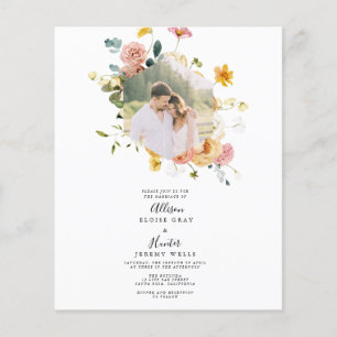 Floral Wedding Invitation Sutton