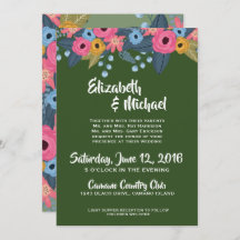 Floral Wedding Invitation Template