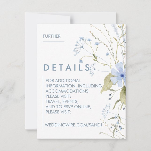 Floral Wedding Invitations (Front)