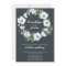 Floral Wedding Invitations White Wreath