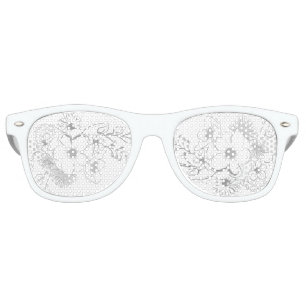 Floral Wedding Party Retro Sunglasses
