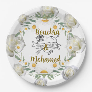 Floral Wedding Plate