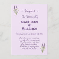 Floral Wedding Postponement Cancel Virus COVID-19