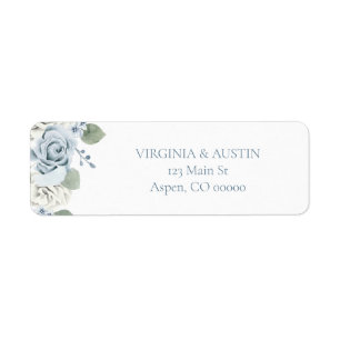 Floral Wedding Return Address Label