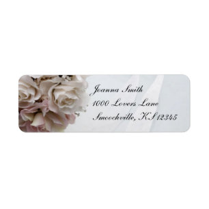 Floral Wedding Return Address Label