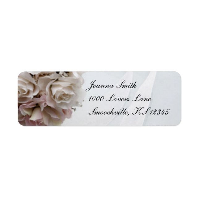 Floral Wedding Return Address Label (Front)