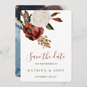 Floral Wedding Save The Date Cards