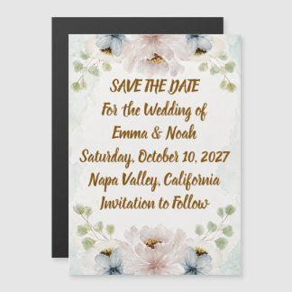Floral Wedding Save the Date | Personalised Card