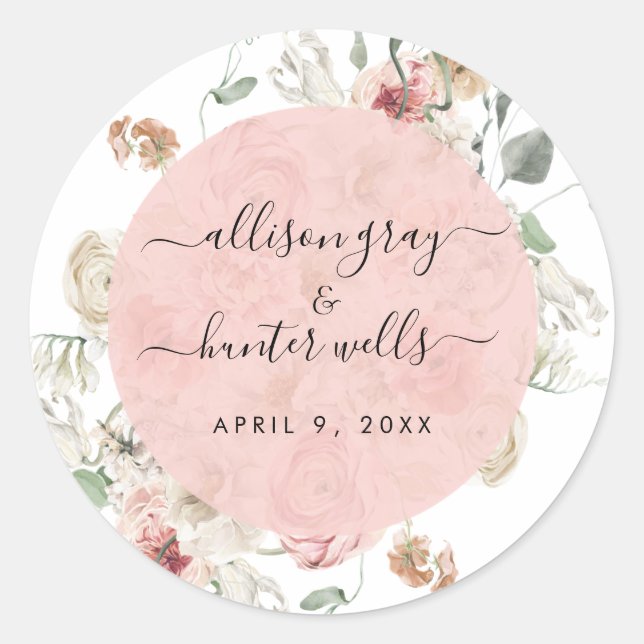 Floral Wedding Seal | Annabeth (Front)