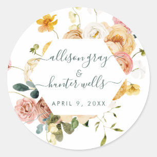 Floral Wedding Seal   Sutton