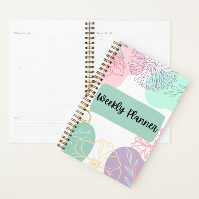 Floral Weekly/Monthly Planner (Display)