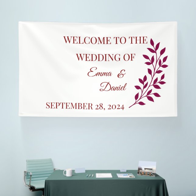 Floral Welcome. Grad. Baby Banner | Custom Decor (Tradeshow)
