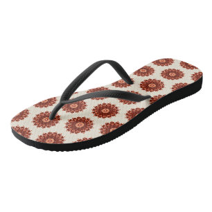 Floral welding pattern thongs