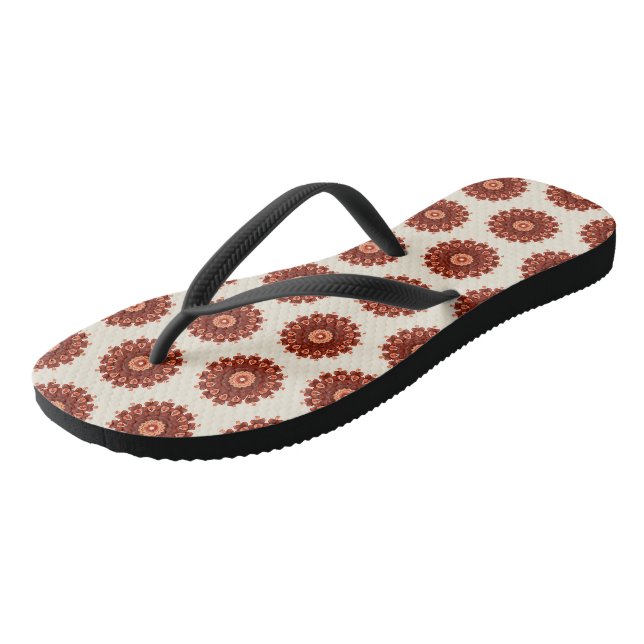 Floral welding pattern thongs (Angled)