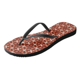 Floral welding pattern thongs