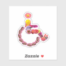 Floral Wheelchair Decal