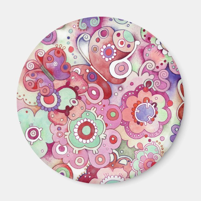 Floral Whimsy Magnet (2) (Front)