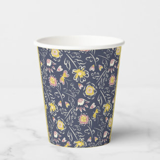 Floral Whirlwind  Paper Cups
