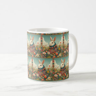 Floral Whiskers: Bunny Mug Collection 🌸🐰
