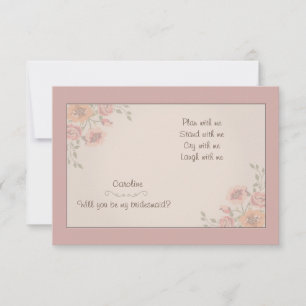 Floral Whispers Bridesmaid Cards