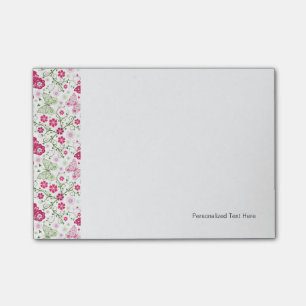 Floral White Pattern Post-it Notes