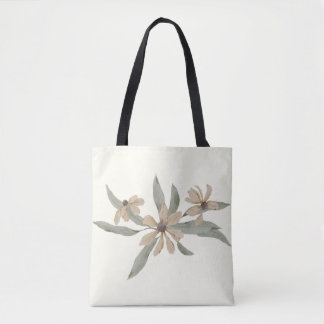 Floral White, Wildflower Tote Bag