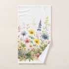 Floral Wildflower 3‑Piece Botanical Bath Towel Set
