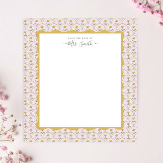 Floral Wildflower Elegant Note Cards