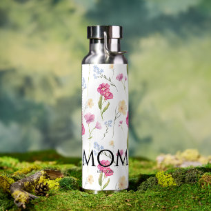Floral Wildflower New Mum Established Water Bottle