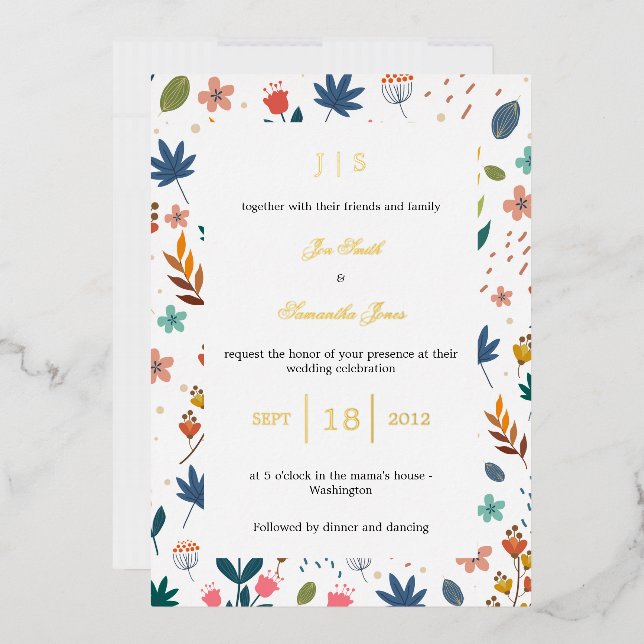 Floral wildflower rustic (Envelope)