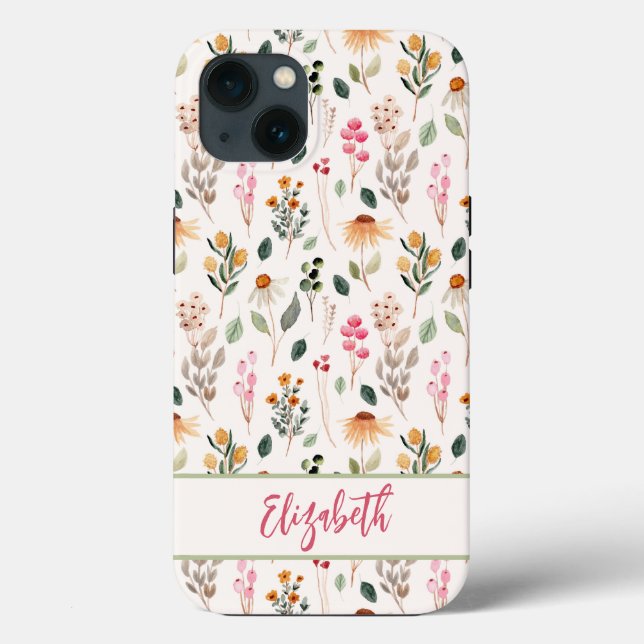 Floral Wildflowers Case-Mate iPhone Case (Back)