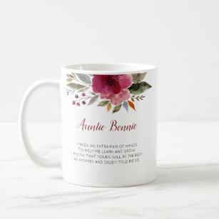 Floral Will You Be My Godmother Baptism Coffee Mug