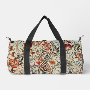Floral William Morris vintage design gym Duffle Bag