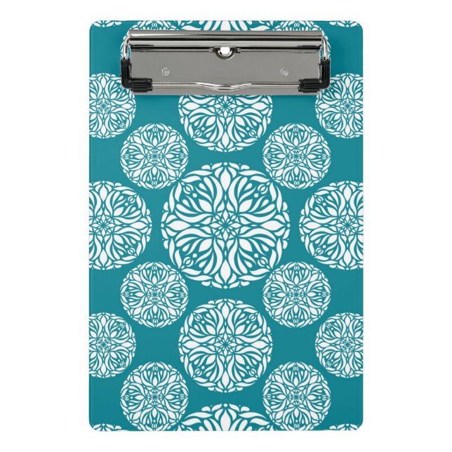 Floral winter snowflake mini clipboard (Front)