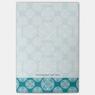 Floral winter snowflake post-it notes