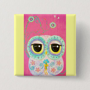 Floral Wishes 15 Cm Square Badge