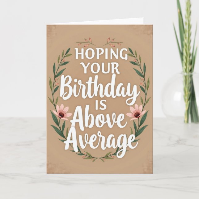 Floral Wishes Card (Front)