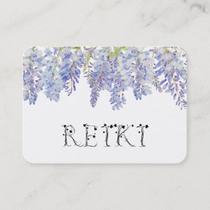 *~* Floral - Wisteria Flower Watercolor Ivy REIKI Business Card