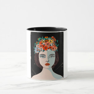 Floral Woman Mug