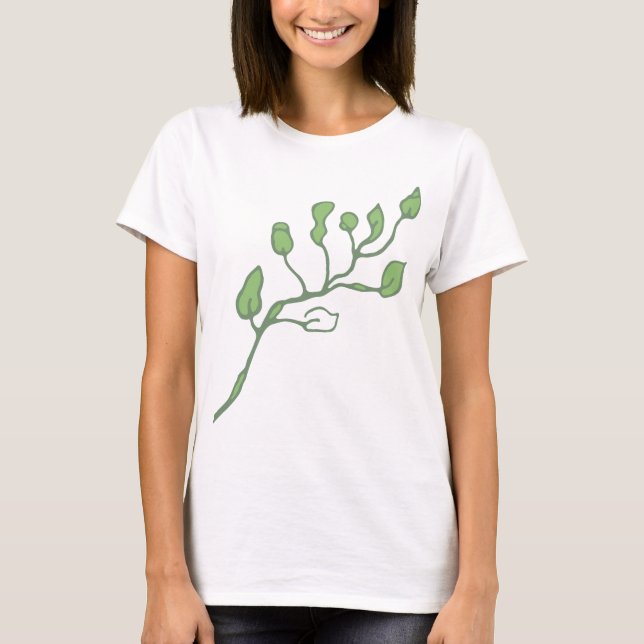 Floral Women's Basic T-Shirt (Front)