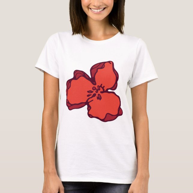 Floral Women's Basic T-Shirt: Bloom in Style T-Shirt (Front)