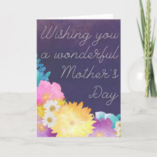 Floral Wonderful Mother's Day Card