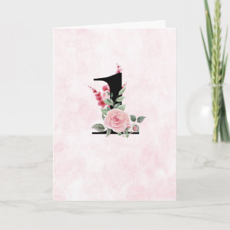 Floral Work 1 - Anniversary Card